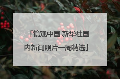 镜观中国·新华社国内新闻照片一周精选