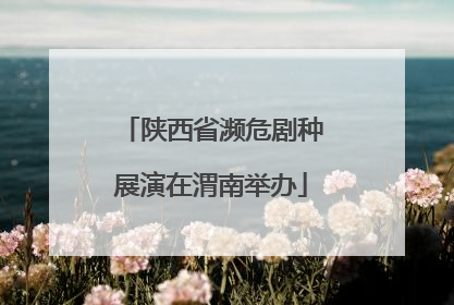 陕西省濒危剧种展演在渭南举办
