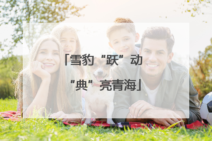 雪豹“跃”动 “典”亮青海