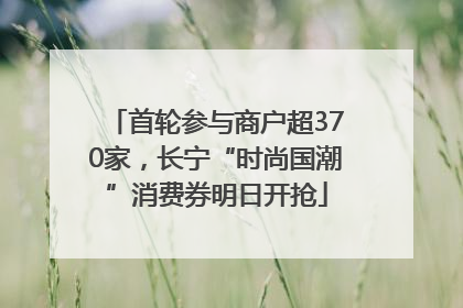 首轮参与商户超370家，长宁“时尚国潮”消费券明日开抢
