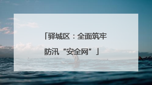 驿城区：全面筑牢防汛“安全网”
