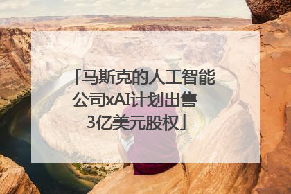 马斯克的人工智能公司xAI计划出售3亿美元股权