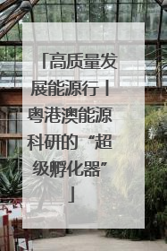 高质量发展能源行丨粤港澳能源科研的“超级孵化器”