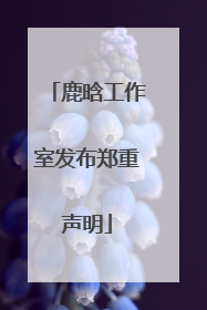 鹿晗工作室发布郑重声明