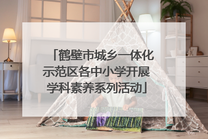 鹤壁市城乡一体化示范区各中小学开展学科素养系列活动