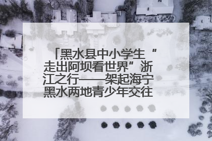 黑水县中小学生“走出阿坝看世界”浙江之行——架起海宁黑水两地青少年交往交流交融新桥梁