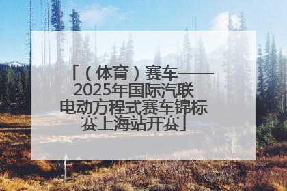 （体育）赛车——2025年国际汽联电动方程式赛车锦标赛上海站开赛