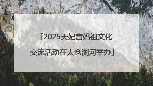 2025天妃宫妈祖文化交流活动在太仓浏河举办