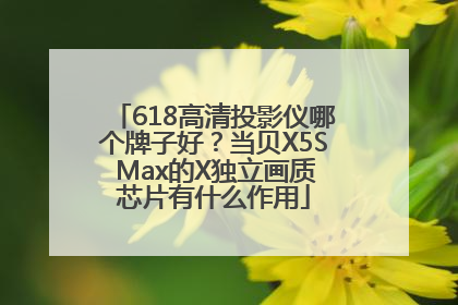 618高清投影仪哪个牌子好？当贝X5S Max的X独立画质芯片有什么作用