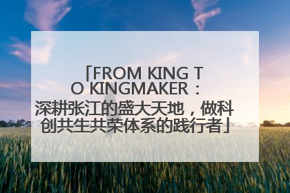FROM KING TO KINGMAKER：深耕张江的盛大天地，做科创共生共荣体系的践行者