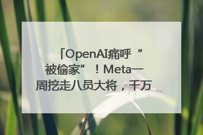 OpenAI痛呼“被偷家”！Meta一周挖走八员大将，千万美元薪酬战开打